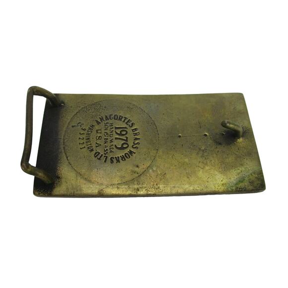Belle Starr of Colorado Belt Buckle Anacortes Brass Works Belle Starr Outlaw - Picture 2 of 3